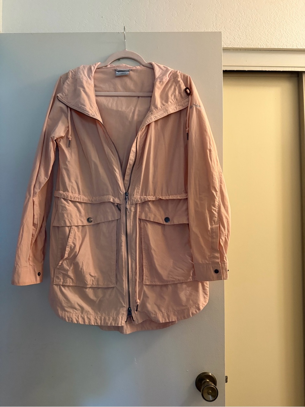 Columbia Blush Pink Hooded Utility Jacket